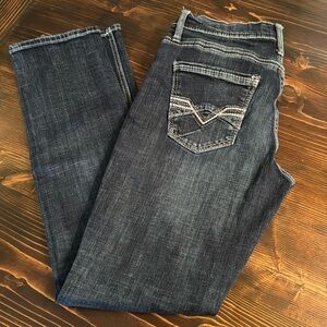 BKE Men's Straight Jeans - Dark Blue